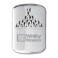 Whitby Hand Warmer Chrome Large 12 Hours Heat, Easy to Refill, Great Gift!
